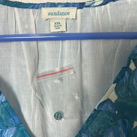 NEW Sundance periwinkle floral Maren Meadow sleeveless tiered dress - Picture 15 of 15